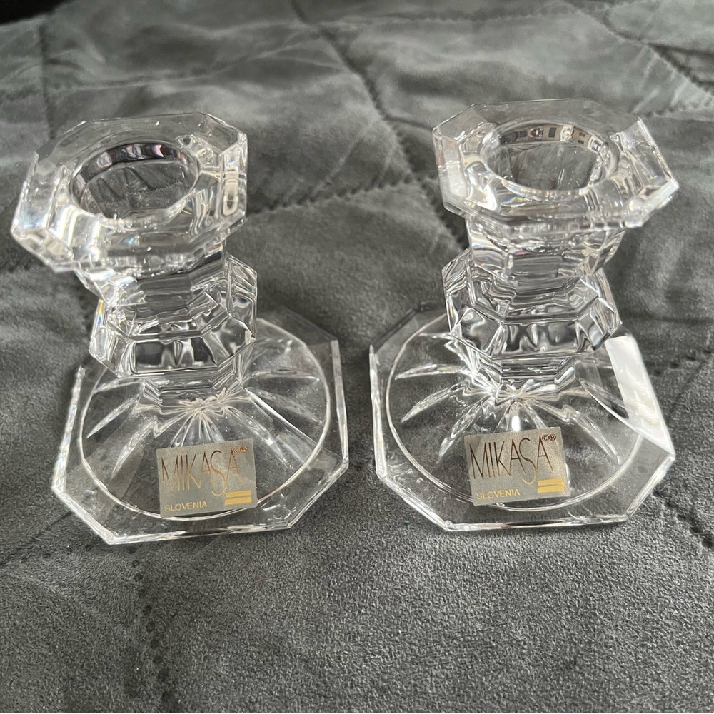 Mikasa Edinburgh candle stick holders